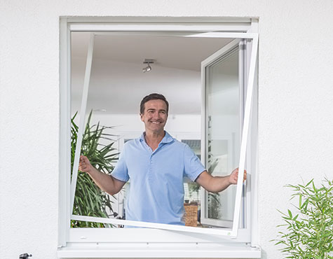 Insektenschutz als Spannrahmen für Ihre Fenster